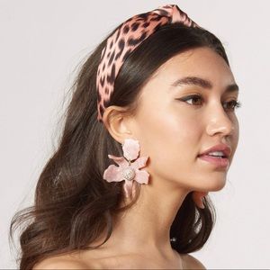 Gorgeous silk designer leopard headband